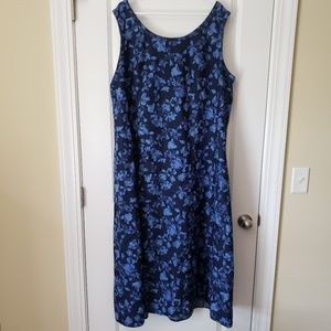 Denim floral dress